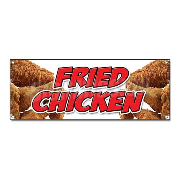 Signmission FRIED CHICKEN BANNER SIGN restaurant signs Southern Maryland fresh hot wings B-Freid Chicken - main